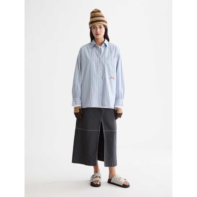 Scotch & Soda Embroidered Girlfriend Shirt image number 3